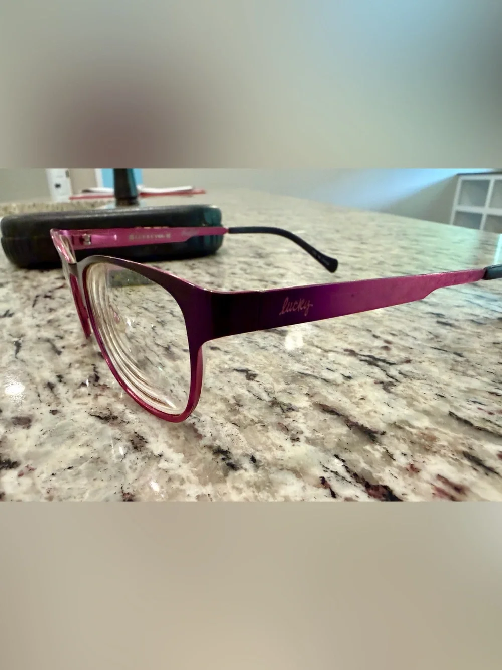 Lucky Brand “Lucky You” Stealie Eyeglasses Frames Purple 51-18-140